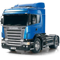 TAMIYA PLASTIC MODEL KIT SCANIA R470 FULL OPTIONED BLUE FINISHED. - 79-T23648