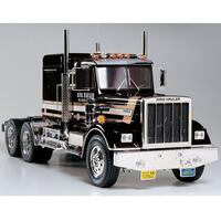 TAMIYA KING HAULER BLACK 1/14TH SCALE R/C PRIME MOVER HAULER - 79-T56336