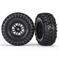 TRAXXAS TIRES & WHEELS, ASS, GLUED (2) - 38-8272