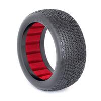 AKA TYPO 1/8 CLAY BUGGY TYRES WITH RED INSERTS, 2PCS