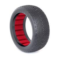 AKA TYPO 1/8 SUPER SOFT BUGGY TYRES WITH RED INSERTS, 2PCS
