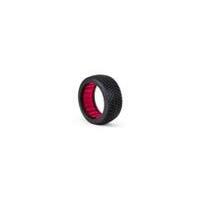 AKA ZIPPS 1/8 SUPER SOFT LONG WEAR BUGGY TYRES WITH RED INSERTS, 2PCS