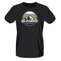 ELEMENT RC CIRCLE MOUNTAINS T-SHIRT, BLACK, LARGE