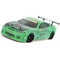 BANZAI DRIFT, BRUSHED, W/BATTERY & CHARGER GREEN BODY