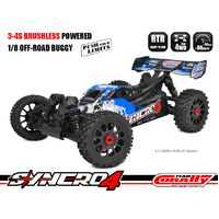 TEAM CORALLY - SYNCRO-4 - RTR - BLUE - BRUSHLESS POWER 3-4S - NO BATTERY - NO CHARGER