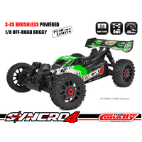 TEAM CORALLY - SYNCRO-4 - RTR - GREEN - BRUSHLESS POWER 3- 4S - NO BATTERY - NO CHARGER