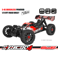 TEAM CORALLY - SYNCRO-4 - RTR - RED - BRUSHLESS POWER 3-4S - NO BATTERY - NO CHARGER