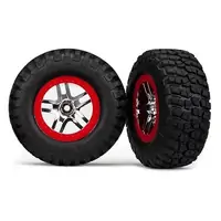 TRAXXAS TYRES AND WHEELS ASSY ULTRA SOFT SLASH - 38-6873R